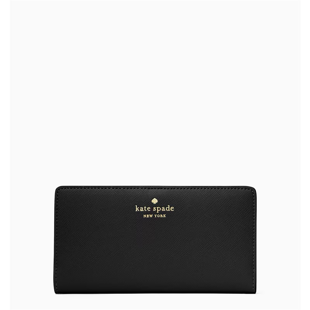$169 NWT Kate Spade Dana Saffiano pvc wallet black